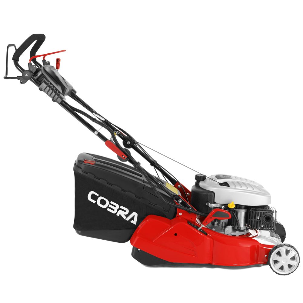 Cobra RM40SPCE Self-Propelled Rear Roller Petrol Lawn Mower (Electric Start) - Risborough Garden Machinery