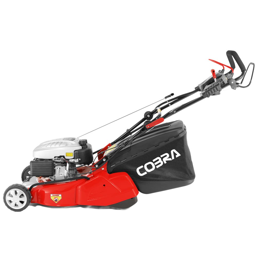 Cobra RM46SPCE Self-Propelled Rear Roller Petrol Lawn Mower (Electric Start) - Risborough Garden Machinery