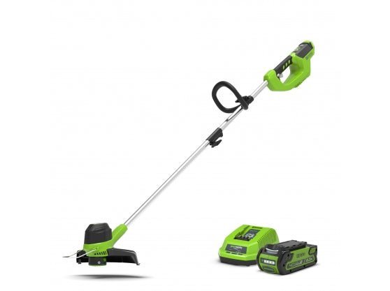 Greenworks 40V 33cm (13”) Front Mount Cordless Linetrimmer with 2Ah Battery & Charger - Risborough Garden Machinery