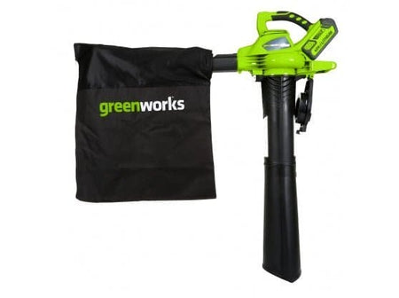 Greenworks 40V DigiPro 185 mph (300 km/h) Variable Speed Cordless Blower & Vacuum with Two 2Ah Batteries & Universal Charger - Risborough Garden Machinery