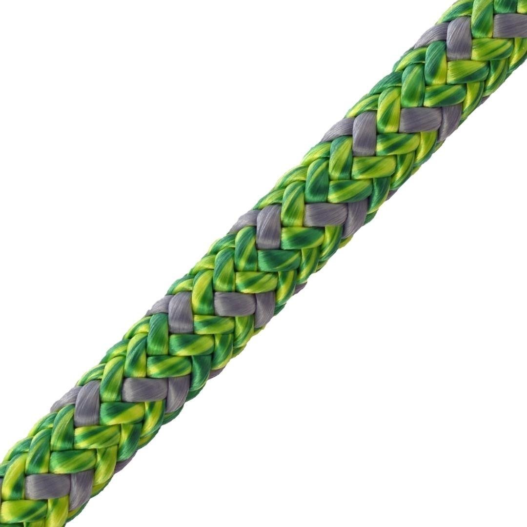 Harkie Warrior Climbing Rope 12mm, Green, 1 spliced eye - Risborough Garden Machinery