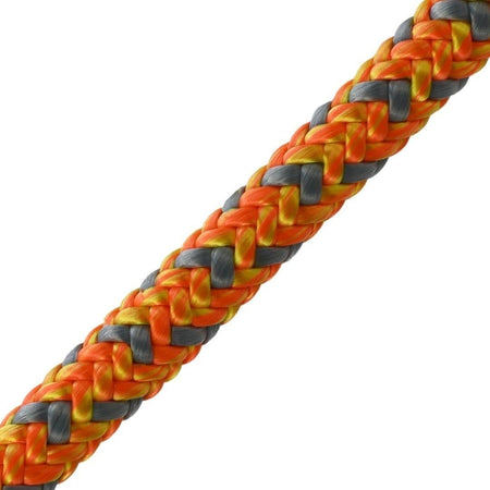 Harkie Warrior Climbing Rope 12mm, Orange, 1 spliced eye - Risborough Garden Machinery