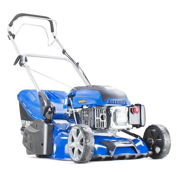 Hyundai 17" / 43cm 139cc Self - Propelled Petrol Roller Lawnmower, 25 - 75mm Cuts, Rear Discharge | HYM430SPR - Risborough Garden Machinery