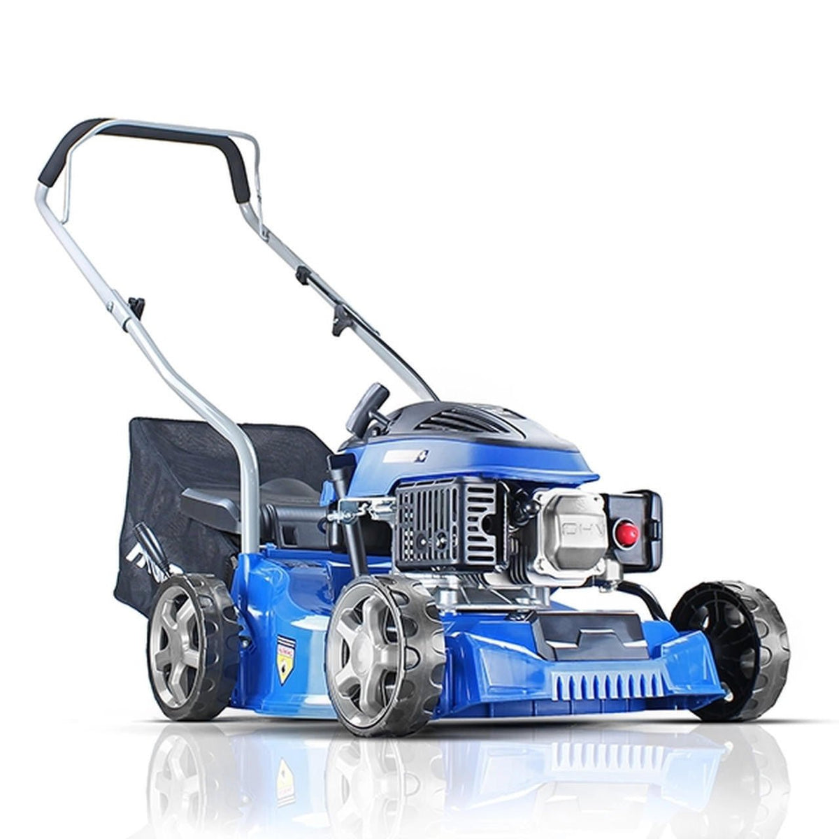 Hyundai 18" / 46cm 139cc 4 - in - 1 Self - Propelled Petrol Lawnmower, Mulch, Rear & Side Discharge, Hose Connector|HYM460SP - Risborough Garden Machinery