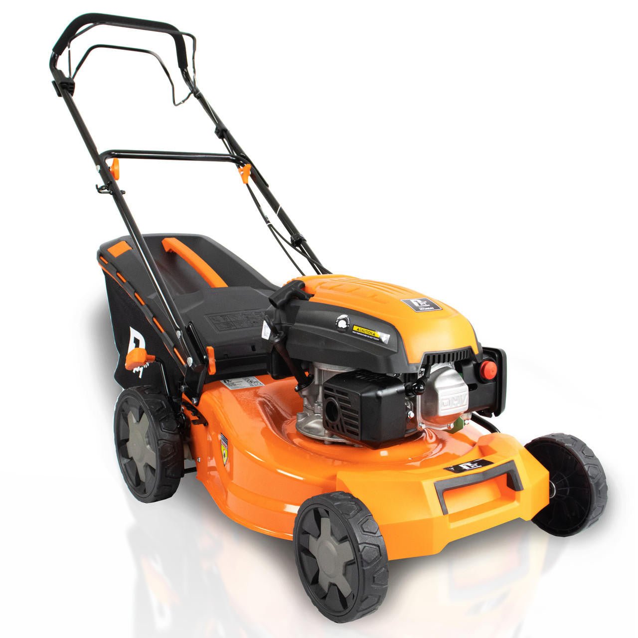 P1 18" / 46cm 139cc 3 - in - 1 Petrol Self - Propelled Lawnmower Powered by Hyundai, 60L Collect, Rear Discharge & Mulching| P4600SP - Risborough Garden Machinery